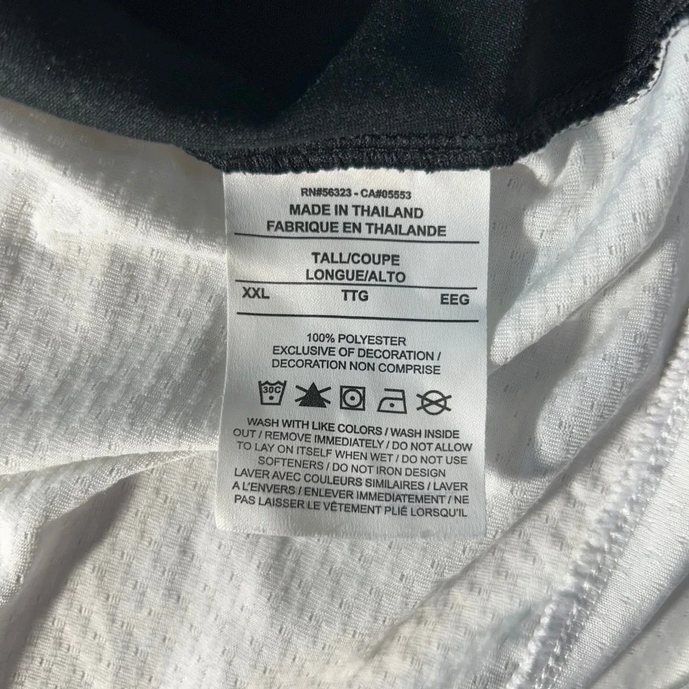 Brooklyn Nets Nike Shooting Shirt Mens XXL White Polyester Streetwear Sportswear